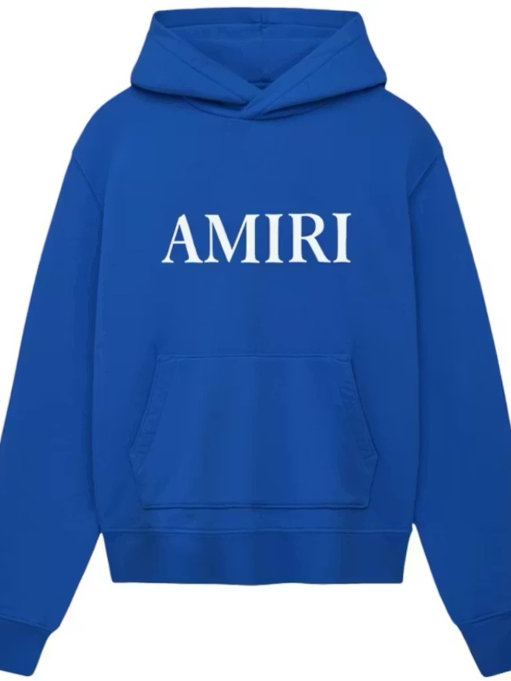 NEW Amiri Core Logo Blue Heavyweight Hoodie Size X-LARGE